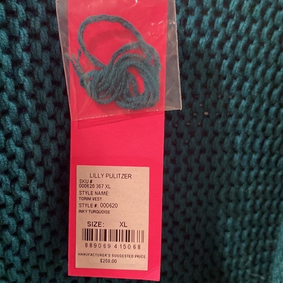 Women's Teal Ruffled Cardigan - Picture 5 of 7